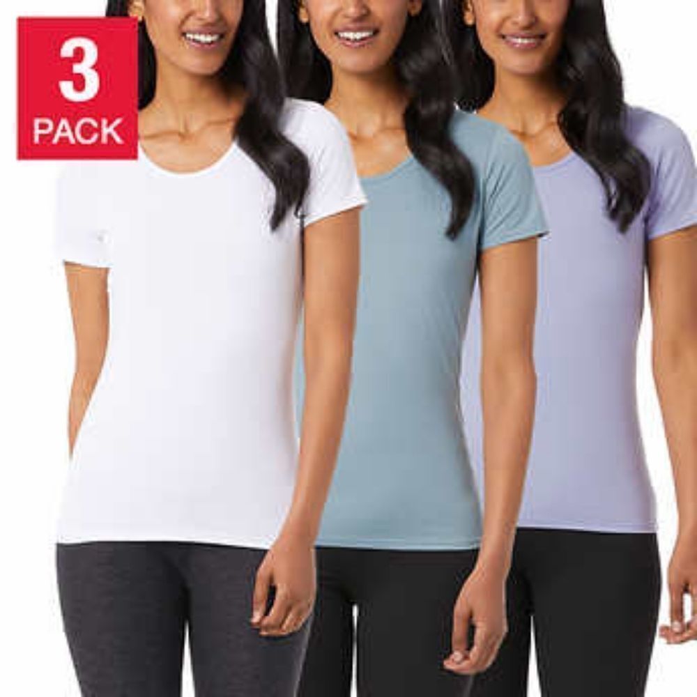 32 Degrees Ladies' Cool Tee, 3-pack